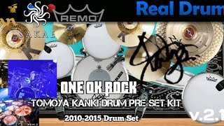 ONE OK ROCK Tomoya Kankis Drum Kit Sakae Pacd sonic blue model Real Drum Kit realdrum kit [upl. by Sutton]