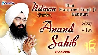 Anand Sahib Full Live Path  Bhai Manpreet Singh Ji Kanpuri  Nitnem  Gurbani Shabad Kirtan Live [upl. by Natiha]