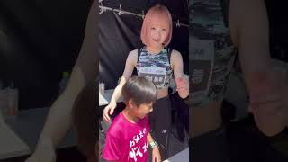 志村美希さんと三津家貴也さんに会えて嬉しい9歳児 [upl. by Ahseinad]