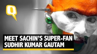 Meet Sudhir Kumar Gautam Indias Cricket Mascot amp Sachins Biggest Fan  The Quint [upl. by Noiramed]