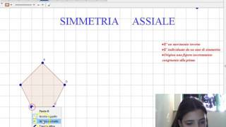 Simmetria assiale di un pentagono [upl. by Avlasor174]