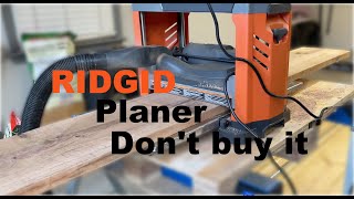 2349  Ridgid 13 inch 3 blade thickness planer Review  R4331  Should you buy it [upl. by Eisenberg413]