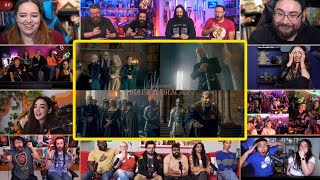 YouTubers React To Viserys Epic Entrance  House Of The Dragon Ep8 Throne Room Scene Reaction Mashup [upl. by Klenk257]