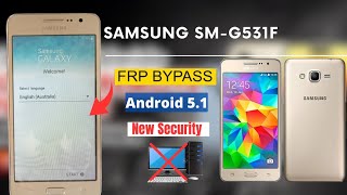 Samsung Galaxy Grand prime SMG531F FRP Bypass  Samsung G531F FRP Unlock  Samsung G531H Frp Bypass [upl. by Yrtua]