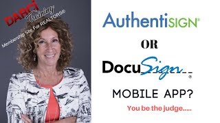 REALTORS  Authentisign App or Docusign App You decide [upl. by Sekoorb647]