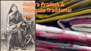 Andhra Pradesh amp Telangana Traditional Wear  Andhra Attire  Traditional Clothes  South India [upl. by Nalym562]