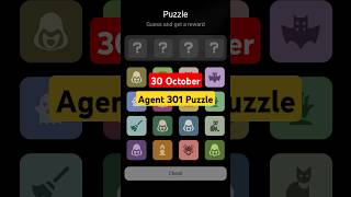 30 October Agent 301 Puzzle agent301 agent301puzzle [upl. by Cavill669]