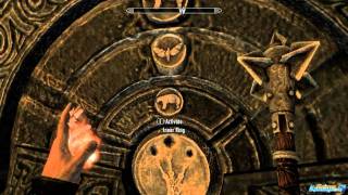 Skyrim Bleak Falls Barrow how to solve puzzle with Butterfly Bear and Owl [upl. by Nongim]