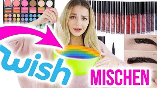 Alle kostenlosen Beauty Produkte von wish mischen 😱 SCHLEIM Lippenstift Lidschatten   XLAETA [upl. by Seema]