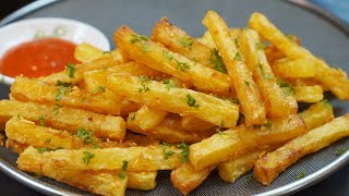 Crispy French fries with Garlic Butter  Potato Recipes [upl. by Yliram]