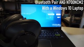 How to Bluetooth Pair AKG N700NCM2 to Windows 10 [upl. by Viveca674]