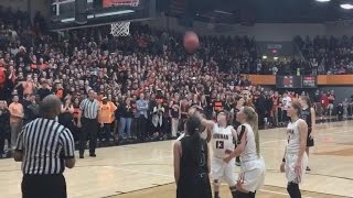 Watch Crowd Erupt As Special Needs Student Scores Final Point In Basketball Game [upl. by Borman]