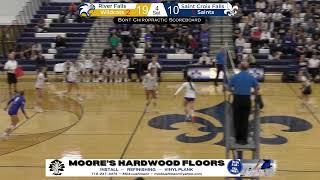 River Falls Vs Saint Croix Falls Volleyball [upl. by Bevus]