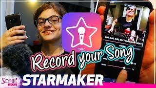 Starmaker  Karaoke App  How to Record Your First Song by Sophie Pecora [upl. by Balac]