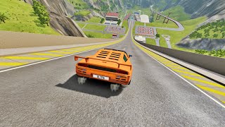 Epic High Speed Car Jumps 50  BeamNGDrive [upl. by Millwater708]