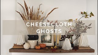 DIY Cheesecloth Ghosts [upl. by Oniluap]