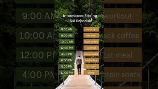 This intermittent fasting 168 schedule is a perfect fastingeating timeline for beginners [upl. by Akeber531]