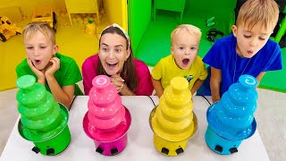 Vlad and Niki Four Colors Playhouse Challenge and more funny stories for kids [upl. by Ayotan]