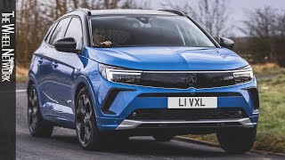 2022 Vauxhall Grandland Ultimate 130PS Petrol Manual  Cobalt Blue  Driving Interior Exterior [upl. by Safire]