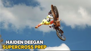 Haiden Deegan preps to win the 2025 SX Championship  RAW [upl. by Selinda]