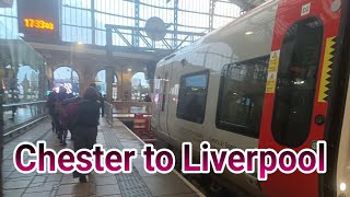 A train ride from Frodsham to Liverpool via Halton Curve [upl. by Haag]