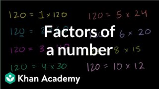 Finding factors of a number  Factors and multiples  PreAlgebra  Khan Academy [upl. by Oria825]