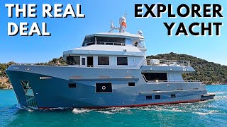 2021 BERING 77 EXPLORER YACHT TOUR  Comfort Class EXPEDITION Liveaboard Go Anywhere World Cruiser [upl. by Karlotta494]