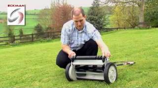 Eckman 24Volt Cordless Rechargeable Cylinder Lawn Mower [upl. by Rodd]