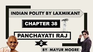 Indian Polity chapter 38 Panchayati Raj Part 2for UPSCState PSCssc cgl mains GS 2 [upl. by Parnell76]