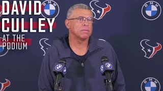 Head Coach David Culley 2021 End of Season Press Conference  Houston Texans [upl. by Radie]