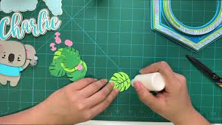 cake topper slider shaker template assembling instructions [upl. by Idok]