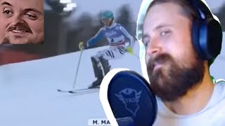 Forsen Reacts  WM Slalom 2013 Schladming  MARIO MATT  3   Felix Neureither  2 [upl. by Atelra]