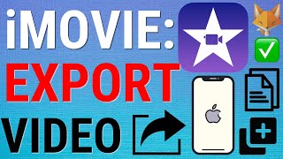 How To Export iMovie Videos on iOS 2024 [upl. by Boleslaw]