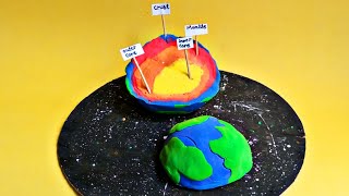 Earth Layer Model Making for Science Project School Science Project earth scienceproject [upl. by Cutler]