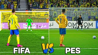 CRISTIANO RONALDO Penalty Kicks  FIFA vs PES From 2005 to 2024 [upl. by Atipul]