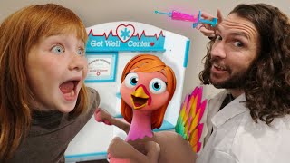 TURKEY DANCE family song Adley amp Niko visit Doctor Dad for STiCKER POX and TURKEY FEET Music Video [upl. by Ro40]