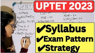 UPTET 2023 Syllabus  UPTET 2023 Exam Pattern  UPTET 2023 Strategy  UPTET Taiyari kaise kre [upl. by Aernda]