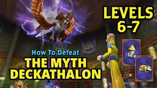 Wizard101 How To Defeat THE MYTH DECKATHALON Levels 6 and 7 [upl. by Mose]