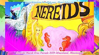 Krewe of Nereids Mardi Gras Parade 2024 Waveland Mississippi [upl. by Sisak]