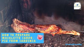 How to prepare Maialetto Sardo  delicious pig from Sardinia [upl. by Houghton75]