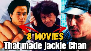 8 movies that made jackie chan  Jackie chan movies  Jackie chan  Movies [upl. by Peggie]