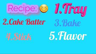 Bakiez Bakery Chef Recipes😊 [upl. by Aninaj460]