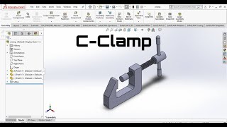 How to create CCLAMP  TutorialSolidworks [upl. by Eelahs]