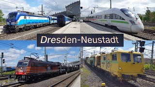 【GermanyE DresdenNeustadt】Rail trafficBahnverkehr  293052021 [upl. by Rehpotsirc733]