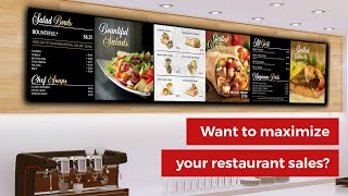 Maximize Restaurant Sales with Netvisuals Digital Menu Boards [upl. by Divan]