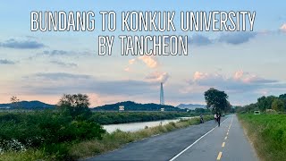 4K Seoul Riding Bundang to Konkuk University by Tancheon [upl. by Susan]