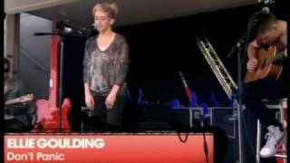 Ellie Goulding  Dont Panic Coldplay cover  V Festival 2010 21st August 2010 [upl. by Ycul]