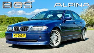 BMW ALPINA B3 S E46  REVIEW on AUTOBAHN [upl. by Nagiam]