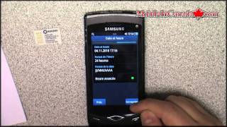 How to enter unlock code on Samsung Wave S8500 From Rogers  wwwMobileincanadacom [upl. by Petracca]