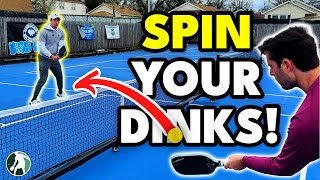 The 3 Ways to SPIN Your Dinks  Pickleball Secrets [upl. by Shani]